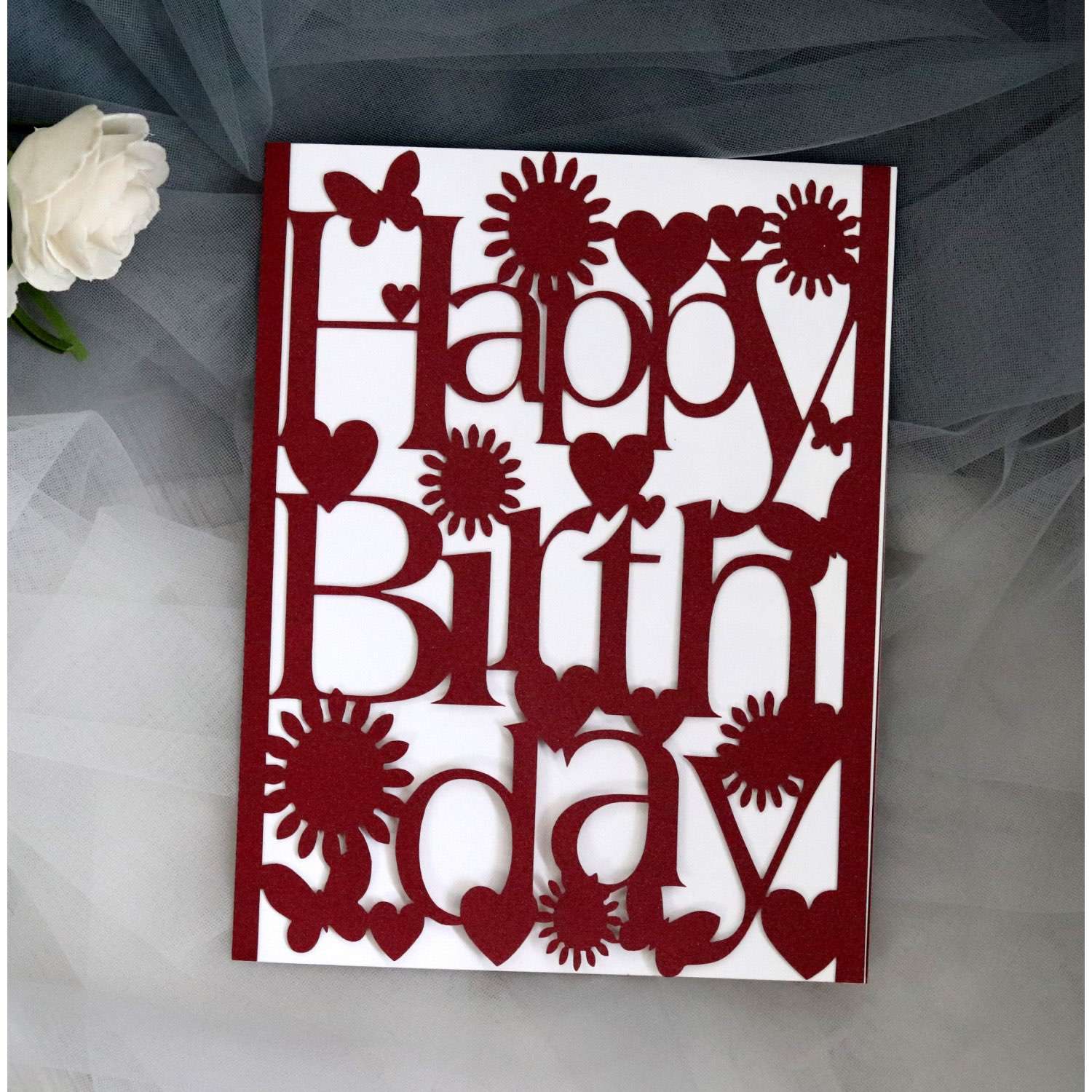 Golden Birthday Card  Holiday Greeting Card Customization Happy Birthday